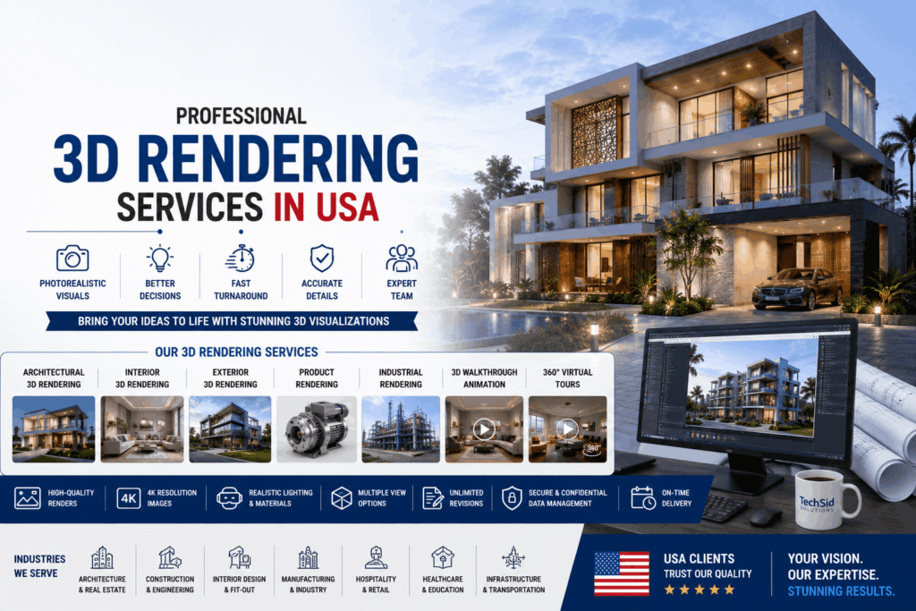 Professional 3D Rendering Services in USA