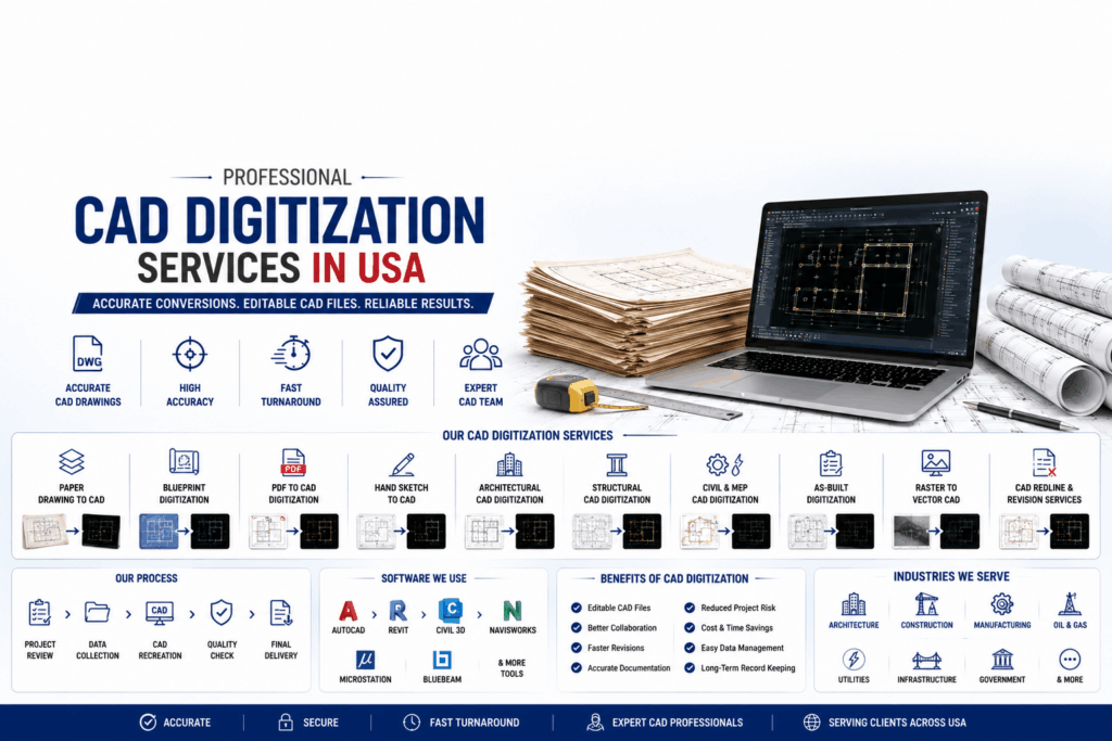 Professional CAD Digitization Services in USA