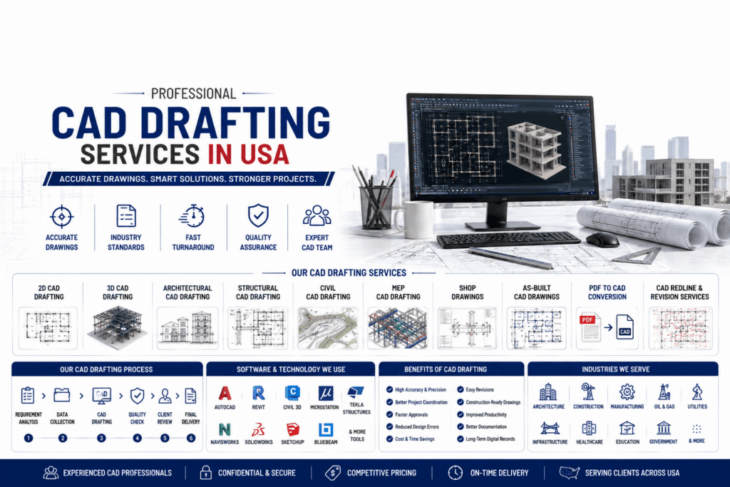 Professional CAD Drafting Services in USA