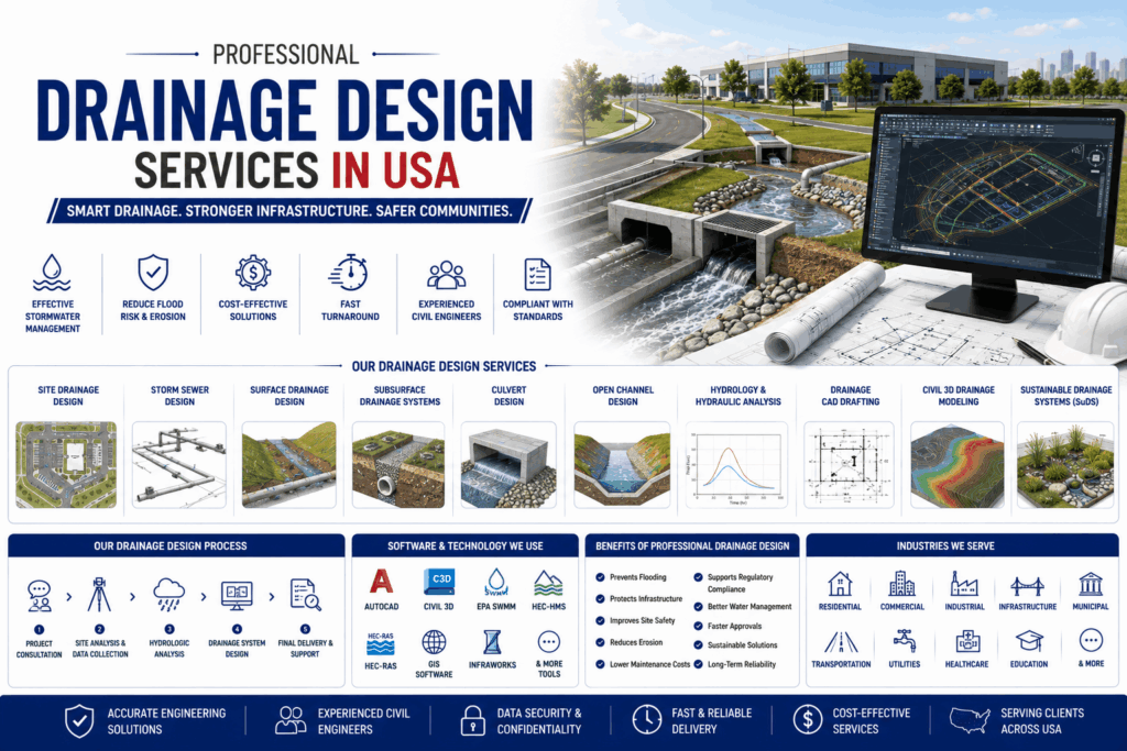 Professional Drainage Design Services in USA